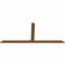 Ekena Millwork Portland Timber Gable Bracket, Western Red Cedar, 72"W x 30"H x 1 1/2"D x 3 1/2"F, 10/12 Pitch GBW072X30X0204POR00SWR - alternate 4